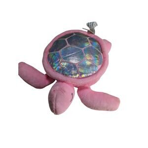 Justice For Girls Pink Silver Sea Turtle Plush Stuffed Animal Toy 2019